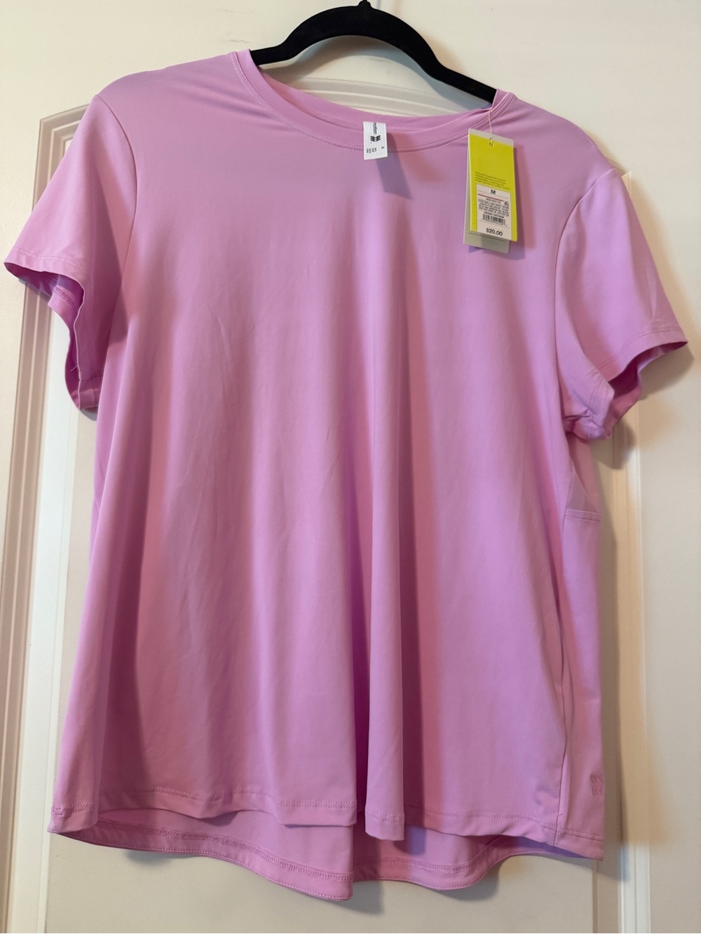 all in motion Light Pink Short-Sleeve Relaxed Workout Tee M